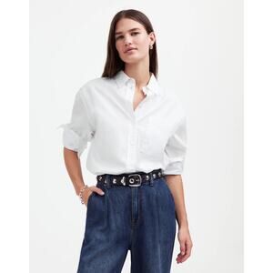 Madewell Relaxed Button Up Shirt White Size XS
